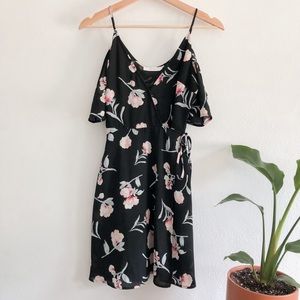 Cold Shoulder Lush Floral Mini